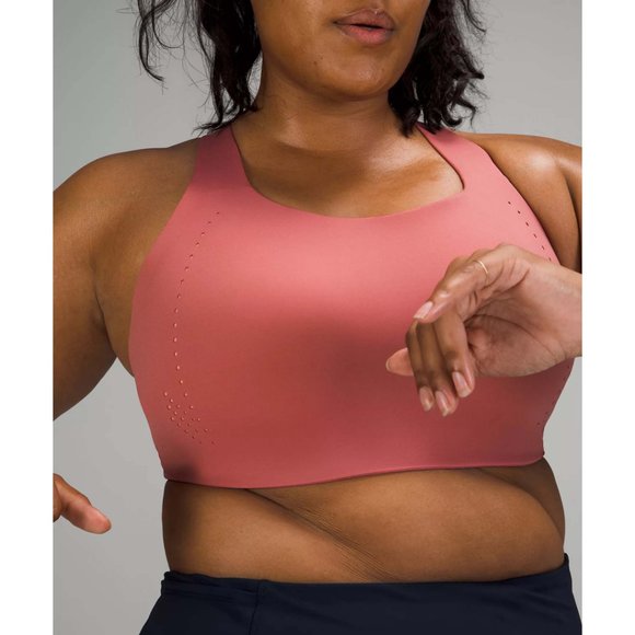NEW Lululemon Air Support Sports Bra High Support Brier Rose Pink Puff $98 36DDD - Picture 6 of 10